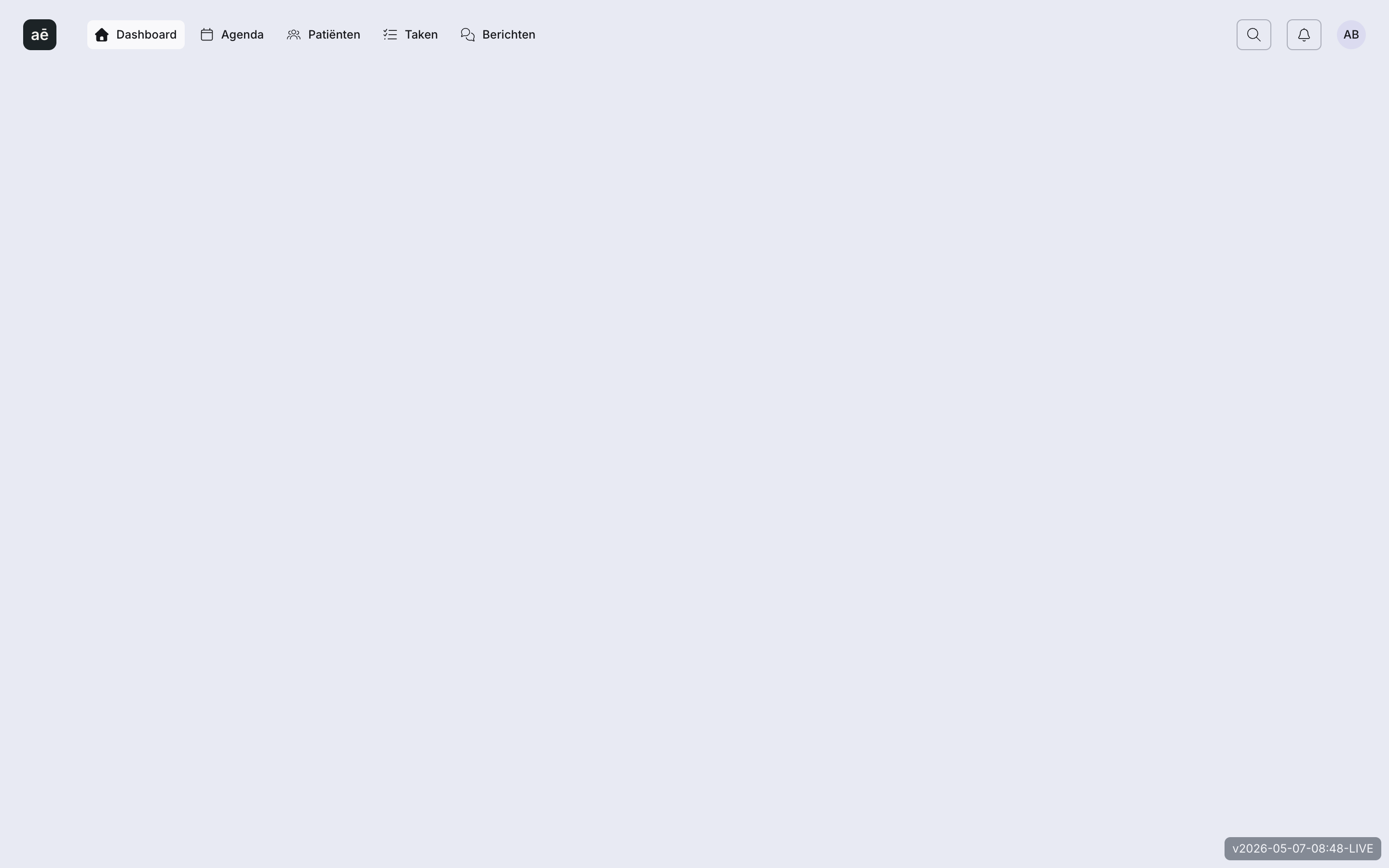 Beheerdersdashboard direct na eerste inlog